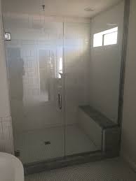 3 8 Clear Shower With Notch Panel Grand Canyon State Glass Design Phoenix Az 602 663 3869 Custom Shower Doors Shower Doors Remodeling Contractors