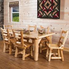 Since 1975 cedar creek rustic furniture has been handcrafting cedar log rustic dining furniture out of 100% northern white cedar. Cedar Grove Amish Dining Room Furniture Log Furniture Cabinfield Fine Furniture