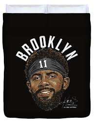 Kyrie Irving Portrait City Arc Throw Pillow by Kelvin Kent
