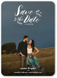 Choose your save the date cards. Subtle Foliage Save The Date Cards Shutterfly