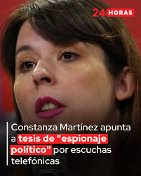 📌 Constanza Martínez, presidenta del Frente Amplio, insistió en la tesis  de que hubo "espionaje político" a raíz de la escucha de las conversaciones  entre el Presidente Gabriel Boric y Josefina Huneeus,