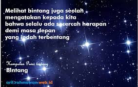Kumpulan Puisi Tentang Bintang Untuk Anak Sd Operator Sekolah