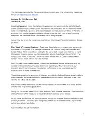The information services provider reported $22.30 eps for the quarter, topping analysts' consensus estimates of $15.91 by $6.39. Https Abc Xyz Investor Static Pdf 2016 Q4 Earnings Transcript Pdf Cache 0ab7bbf