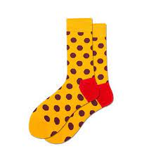 brown dots orange cozy socks eu38 eu45 棕色圓點橙色舒適襪子 歐碼38 歐碼45 in 2021 cozy socks socks cozy