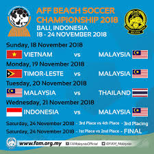 Check spelling or type a new query. Fa Malaysia On Twitter Malaysia S Match Fixtures At The 2018 Aff Beach Soccer Championship In Bali Indonesia Read More At Https T Co Jurk6yjsvx Fam Harimaumalaya Malaysiabeachsoccer Https T Co Gcbhqw8qhv