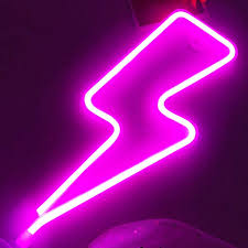 London's oldest sign maker est.1868. Lightning Bolt Neon Sign For Wall Decor Usb Or Battery Decor Led Signs Neon Lights For Bedroom Light Up Signs Decorative Neon Light Sign For Home Christmas Party Kids Living Room Pink
