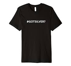 Amazon.com: #gotsilver? bullion silverbug gold bull market tee Premium  T
