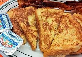 Take your traditional french toast, make a hole in the middle and add an egg. Thick Egg Dipped French Toast Picture Of Triple Xxx Family Restaurant West Lafayette Tripadvisor
