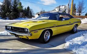 Image result for Bright Yellow 1970 Challenger