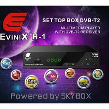 Selain itu, masyarakat bisa membiasakan diri dengan siaran tv digital setelah siaran tv analog mulai dihentikan secara bertahap di wilayah jawa tengah. Set Top Box Dvb T2 Evinix By Skybox Receiver Tv Digital Pakai Antena Biasa Tv Dijamin Bening Shopee Indonesia