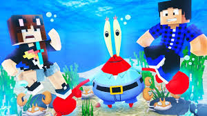 Krabs from the childrens cartoon spongebob. Encontramos O Sr Sirigueijo Minecraft Update Aquatico Minecraft Videos