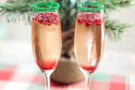 Celebrate christmas eve in style by serving bubbly dosed with a bit of sugar and a few dashes of bitters. Christmas Champagne Cocktail Recipe Cooking With Janica