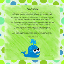 First Day Poem Jpg 1600 1600 First Day Poem Kindergarten First Day Preschool First Day