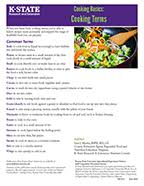 Cutting meat, vegetables or fruit into long, thin strips. Ksre Bookstore Cooking Basics Cooking Terms Order Here