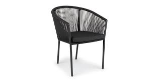 Slate Gray Corda Metal Outdoor Dining Chair Article Modern Outdoor Dining Chairs Outdoor Dining Chairs Contemporary Outdoor Furniture