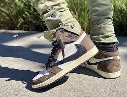 Google Air Jordans Sneakers Men Fashion Travis Scott