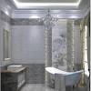You can use the natural stone tile for the wall and flower. 1
