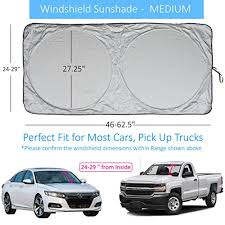 Windshield Sun Shade Suv Car Size Chart With Your Vehicle Universal Quality 210t Keep Vehicle Accessories Cool Uv Sun And Heat Reflector Sunshade