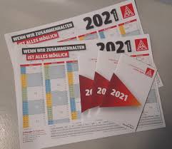 Kalender 2021 für österreich mit allen feiertagen. Die Ig Metall Kalender 2021 Sind Da