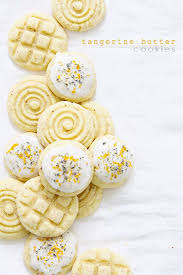Tangerine Butter Cookies Recipe Butter Cookies Desserts Yummy Cookies