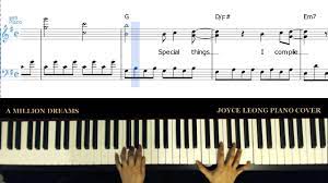 Play the vocal line in the right hand if you don't want to sing. The Greatest Showman A Million Dreams Piano Cover Sheets Youtube