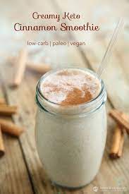 Creamy Keto Cinnamon Smoothie The Ketodiet Blog Cinnamon Smoothie Keto Smoothie Recipes Low Carb Smoothies