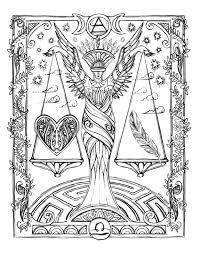 Supercoloring.com is a super fun for all ages: Sacred Heavens Zodiac Coloring Book Lydia Hess Illustration Design