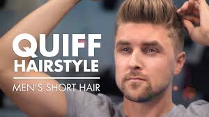 Men with straight hair will love this short angled cut with long bangs. Men S Quiff Hairstyle Short Hair Transformation 2019 Youtube
