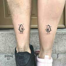Pin by Дмитрий on минитату | Cute ankle tattoos, Matching tattoos, Avocado tattoo