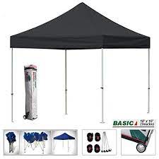 Eurmax Basic 10x10 Ez Pop Up Canopy Instant Party Tent Outdoor Portable Gazebo With Wheeled Storage Bag Bla Canopy Tent Outdoor Pop Up Canopy Tent Instant Tent