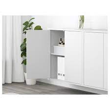 Mit dem pneuschrank dürfen sie ihre reifen auch in der tiefgarage lagern. Eket Schrankkombination Fur Wandmontage Weiss Dunkelgrau Hellgrau Ikea Schweiz