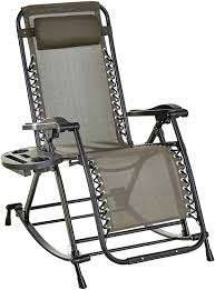 With zero gravity recliner chairs you will feel relaxed and at the same time you will get health benefits. Folding Zero Gravity Rocking Lounge Chair With Cup Holder Tray Beige