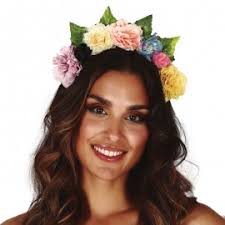 Diadema Catrina de Flores para Niños y Adultos