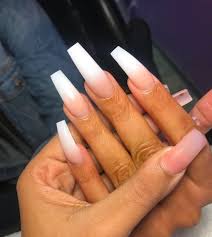 Pin Von Auf Claws Lange Quadratische Nagel Quadratische Acrylnagel Ombre Acrylnagel