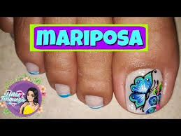 Las chicas más femeninas y que aman la primavera, pueden hacerse este tipo de diseños, desde un concepto uñas decoradas para pies de estrellas. Decoracion De Unas Mariposa Diseno De Unas Con Mariposa Youtube Unas Con Mariposas Arte De Unas De Pies Disenos De Unas
