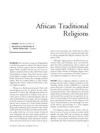 Visitors are surprised at how approachable british. Pdf African Traditional Religions Stephen Zvawanda Academia Edu