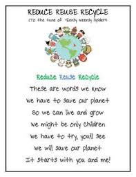 Image Result For Recycling Songs Preschool Earth Day Poems Earth Day Song Earth Day Activities