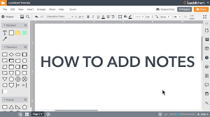 lucidchart tutorials add notes to a diagram uxuitube