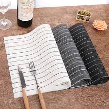 Dining table pads are thin protective covers the felt table protector prevents abrasions. Cookware Dining Bar 4pcs Set Kitchen Dining Table Placemats Nonslip Heat Resistant Pvc Table Mat Pad Home Furniture Diy Zabbaan Com