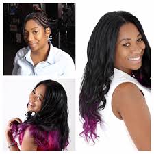 Unlike standard dye jobs, dip dyes allow you to show off a new color while keeping your roots in tact. 18 Dip Dye Remy Weave Hair Extensions Jet Black Purple