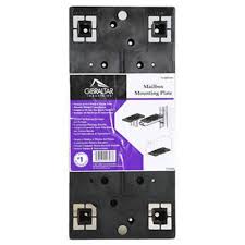 Gibraltar mailboxes universal mailbox mounting bracket molded plastic black Pin On Hardware Store