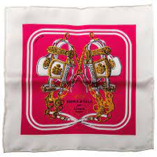 New Hermes Brides De Gala Mini Silk 8 Scarf With Box For Sale At 1stdibs