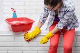 Keep the rag over the stain for 2 hours to allow the vinegar to soak into. How To Remove Dried Grout From Porcelain Tile Build Direct Grout Stain Cleaning Ceramic Tiles Epoxy Grout