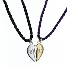 Pendentif Coeur Secable Argent Et Or Pendentif Coeur Pendentif Bijoux Grave
