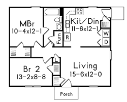 2 bedroom 2 bath house plans under 800 sq ft. House Plan 95987 Ranch Style With 800 Sq Ft 2 Bed 1 Bath