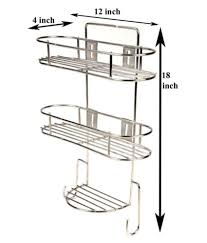 Megachef 15.5 inch stainless iron shelf dish rack. Gehwara Multipurpose Stainless Steel 12x4x18 Inch Kitchen Rack Kitchen Organizer Kitchen Hanging Storage Rack Buy Gehwara Multipurpose Stainless Steel 12x4x18 Inch Kitchen Rack Kitchen Organizer Kitchen Hanging Storage Rack Online At Low Price Snapdeal