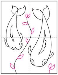 Touch device users, explore by touch or with swipe gestures. Draw An Easy Koi Fish Art Projects For Kids