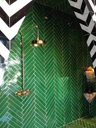 When Interior Designers Go Bold Luxury House Designs Green Tile Chevron Tile
