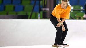 June 4th 2021, a month ago. Olympia 2021 Skateboarderin Candy Jacobs In Unmenschlicher Qurantane Ohne Frische Luft Eurosport