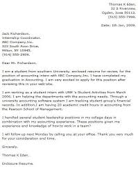 How to write a cover letter for an accountant. Cover Letter Examples Accounting Internship